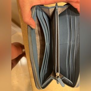 Blue snakeskin Michael kors Wallet